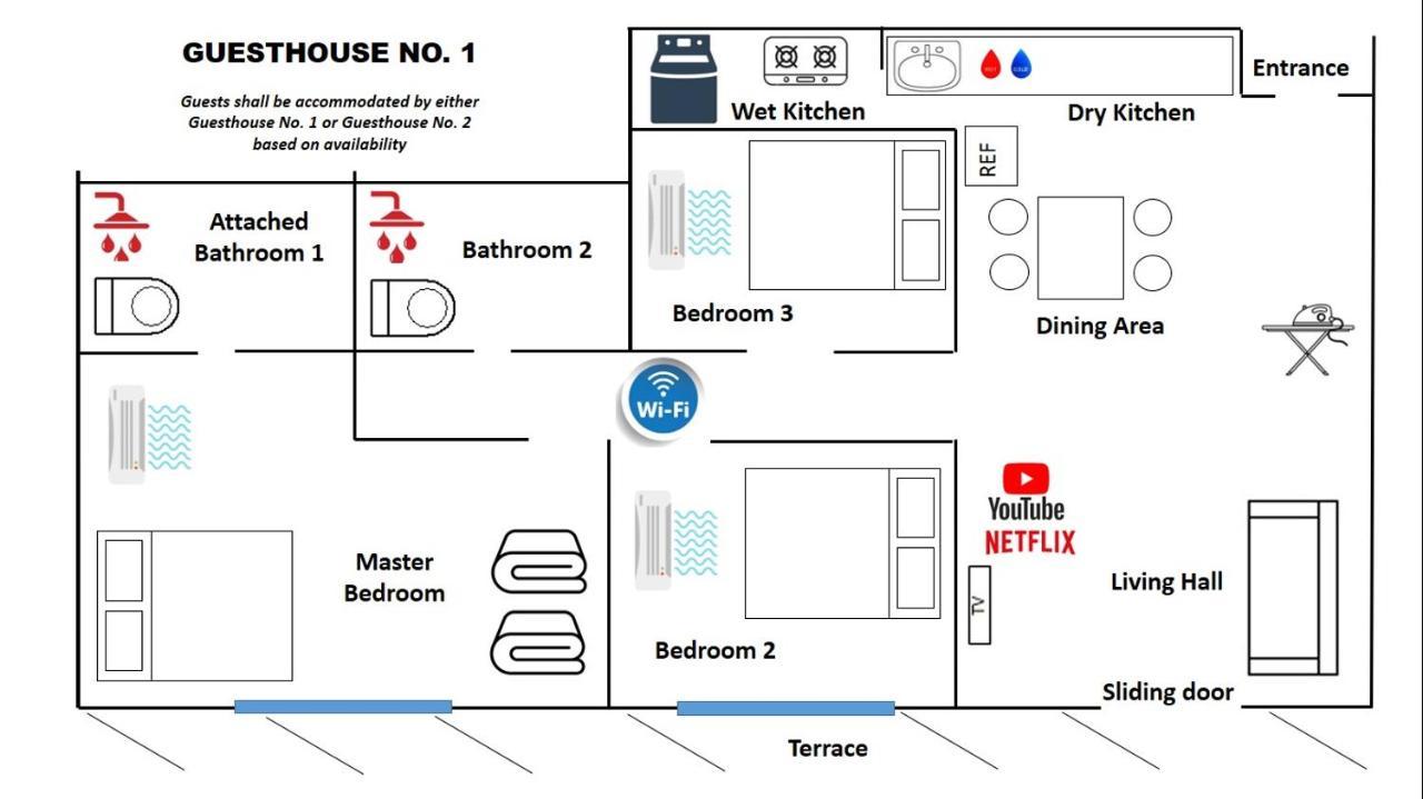Del'S Guesthouse @ Southville Same Level With Pool Fits 8 班吉 外观 照片